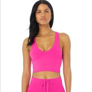 ALO Real Bra Tank Neon Pink